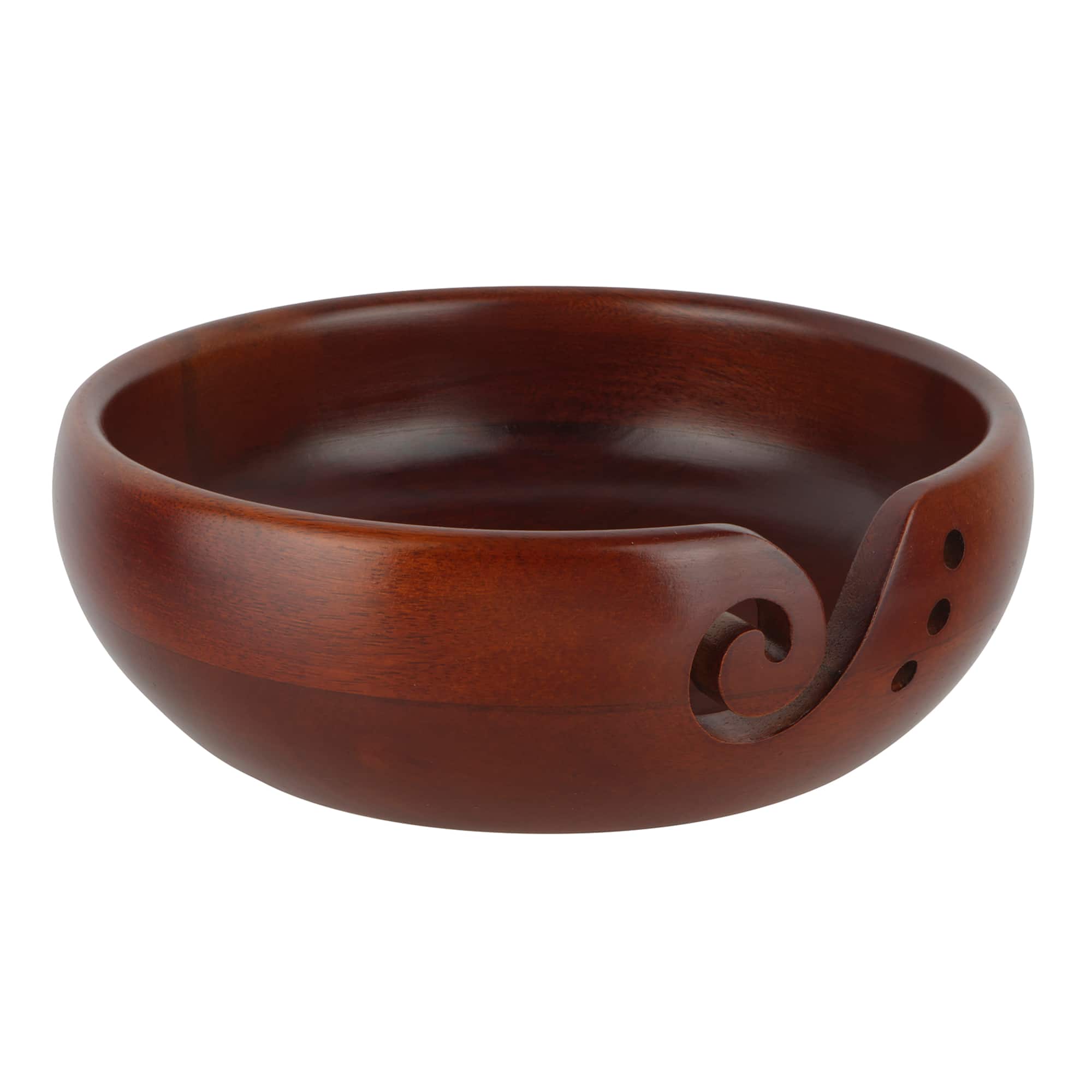 6 Pack: Mango Wood Yarn Bowl by Loops & Threads®
